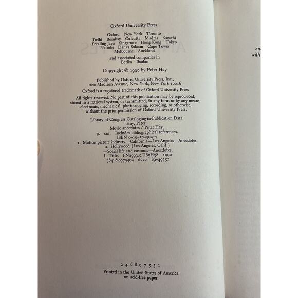 1990 Hardback Movie Anecdotes by Peter Hey - Picture 5 of 7